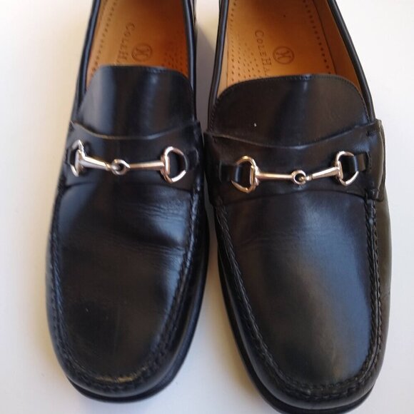Ladies SZ 6-1/2 M Cole Haan Black Leather Loafer - Picture 1 of 8